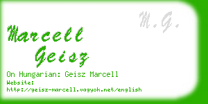 marcell geisz business card